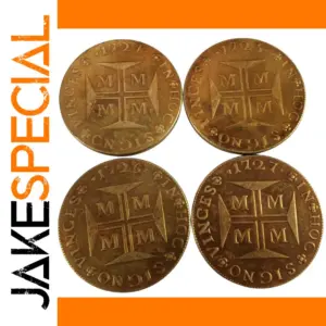 Brazil 20000 Reis Gold Plated Coin Replica