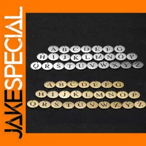 Stainless Steel Alphabet Charms for Jewelry