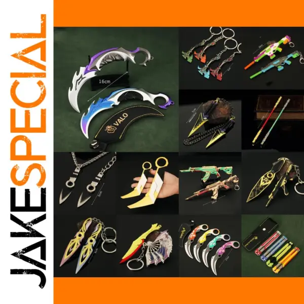 Valorant Melee Reaver 2.0 Karambit Keychain