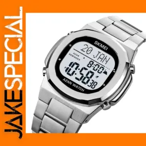 Luxury Stainless Steel Digital Islamic Men's Watch