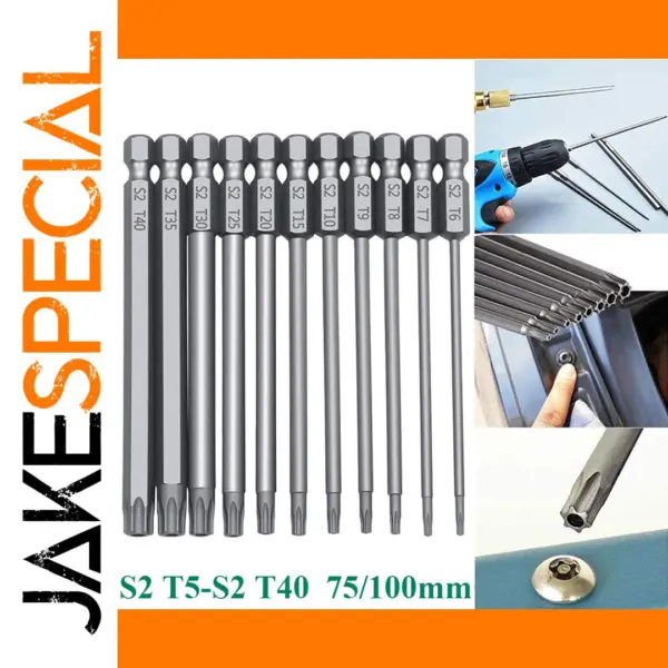 11pcs Magnetic Torx Screwdriver Bit Set