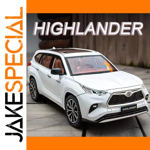 1:24 Alloy Highlander Model SUV with Sounds
