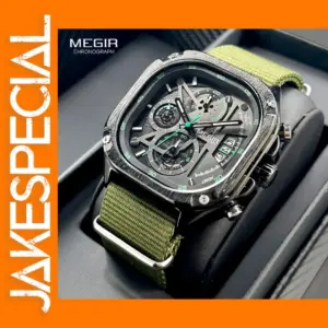 MEGIR MS2217G-BK-1N9 Men's Waterproof Quartz Watch