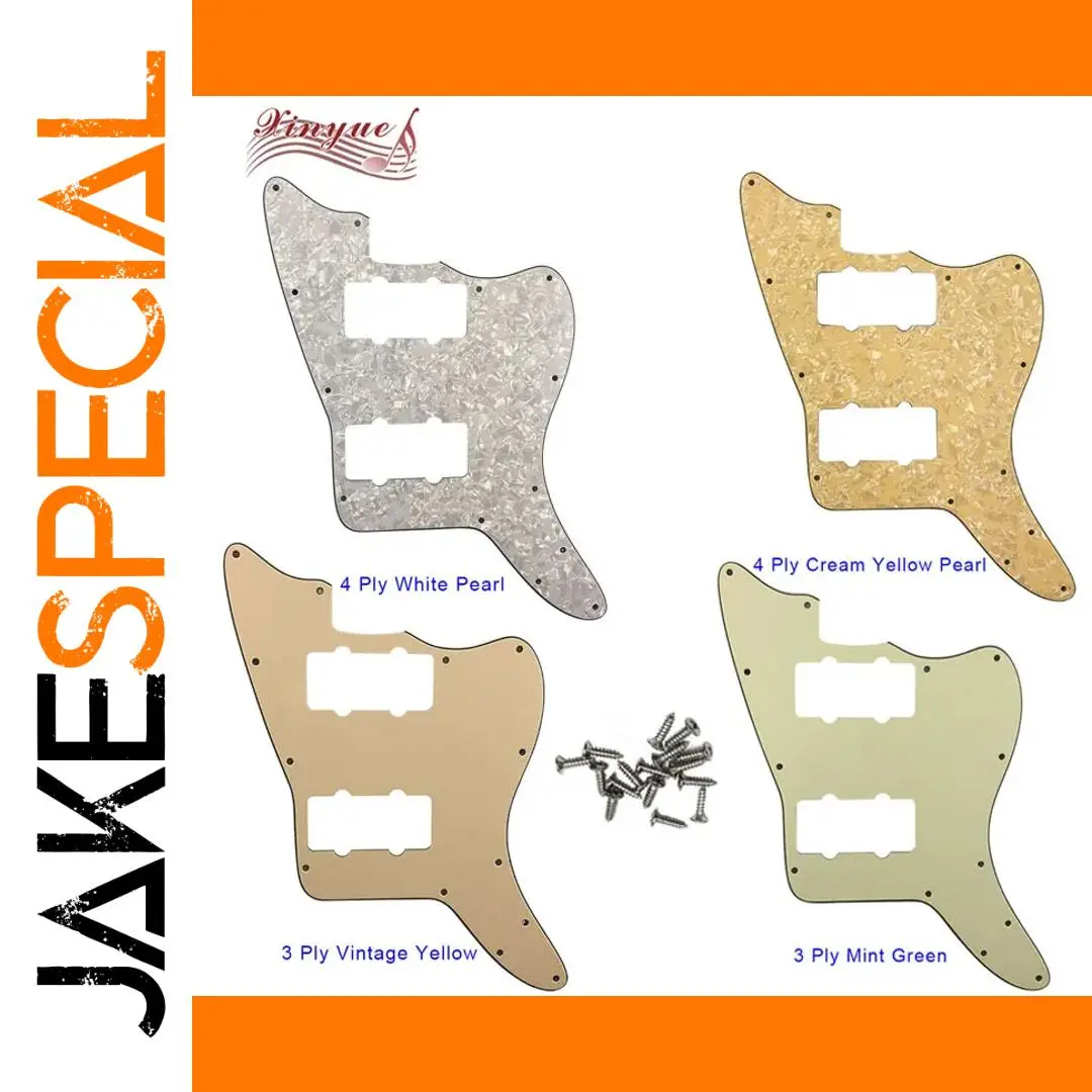 Xinyue US Jazzmaster Pickguard with 2 Pickups 1 Xinyue US Jazzmaster Pickguard with 2 Pickups