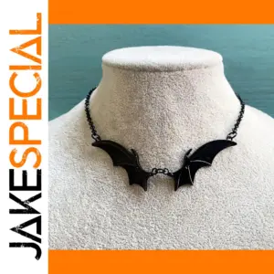 Goth Vintage Bat Wings Choker Necklace