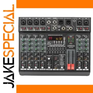 6-Channel Audio Mixer with Bluetooth & USB