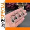 Flaming Sacred Heart Drop Earrings for Women