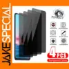 4PCS Privacy Glass for Xiaomi Redmi Devices