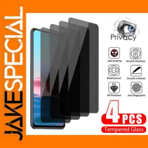 4PCS Privacy Glass for Xiaomi Redmi Devices