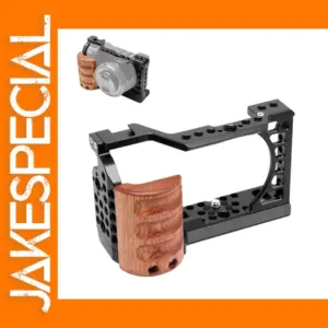 PULUZ Wood Handle Camera Cage for Sony A6000