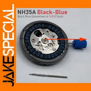 NH35 Black-Blue Mechanical Watch Movement