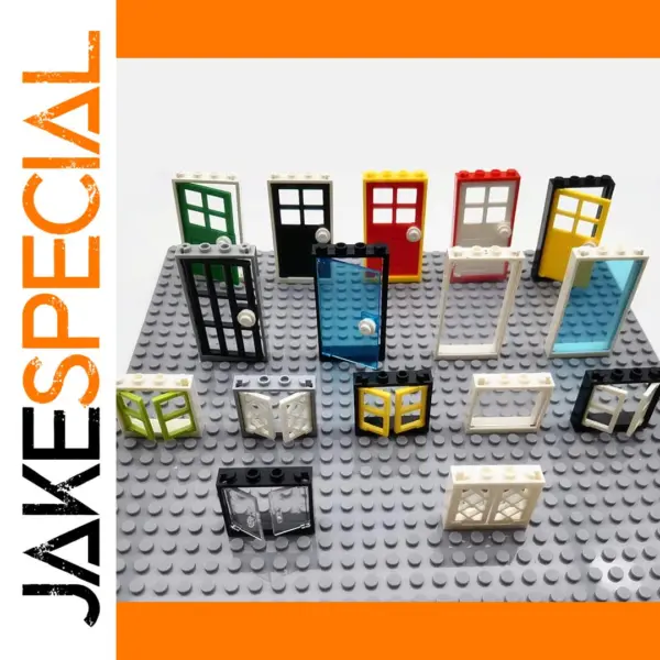 MOC House Building Blocks Doors and Windows