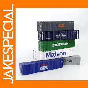Evemodel 1:87 HO Scale 45' Container Set