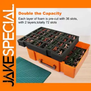 Dual-layer Miniature Figurine Storage Case