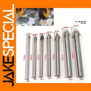 Ceramic Tile Drill Bit Set 4-7 Sizes