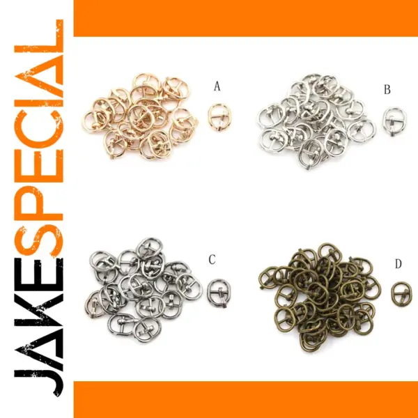 10PCS 5.5MM Mini Tri-glide Doll Buckles