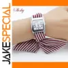 Elegant Women’s Fabric Bracelet Wristwatch
