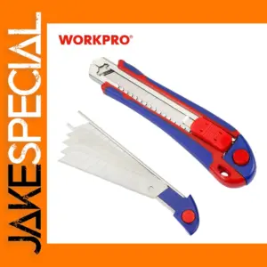 WORKPRO Retractable Utility Knife with 5 Blades