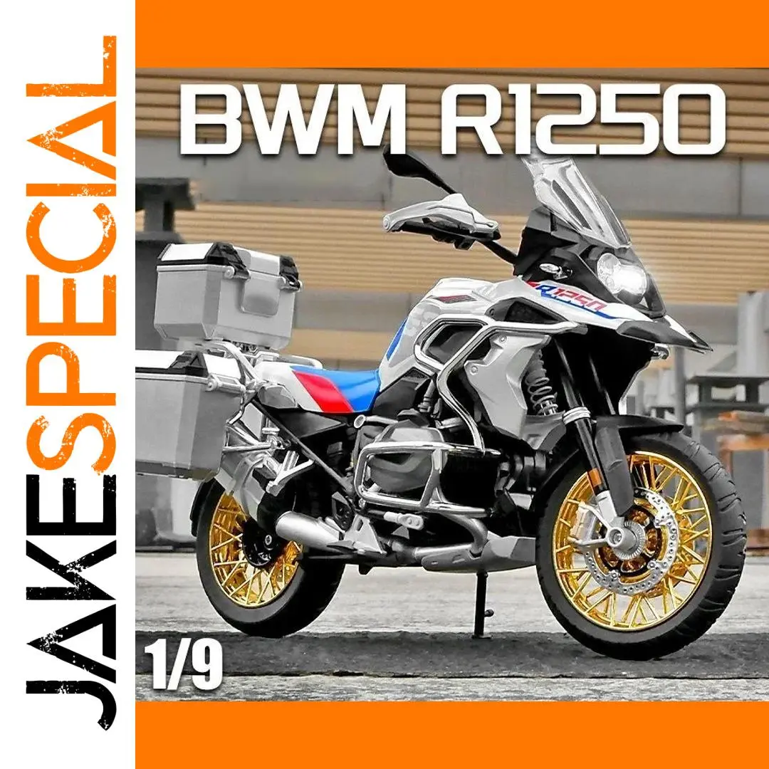1:9 BMW R1250GS Alloy Diecast Model Motorcycle 1 1:9 BMW R1250GS Alloy Diecast Model Motorcycle