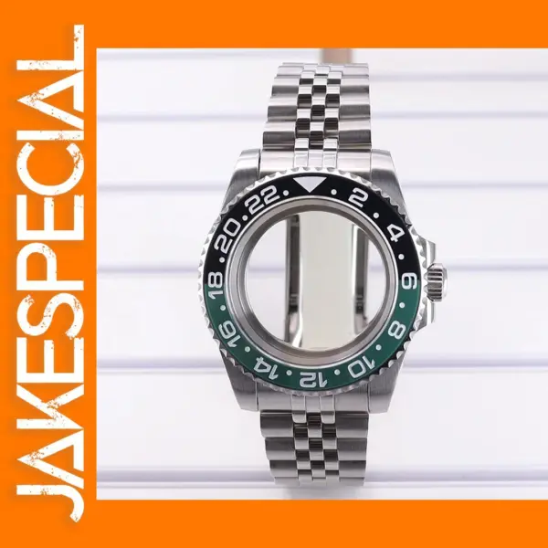 40mm Men's Diving Watch Case with Bracelet