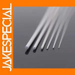 100pcs ABS Plastic Round Rods 0.5-2.5mm 500mm
