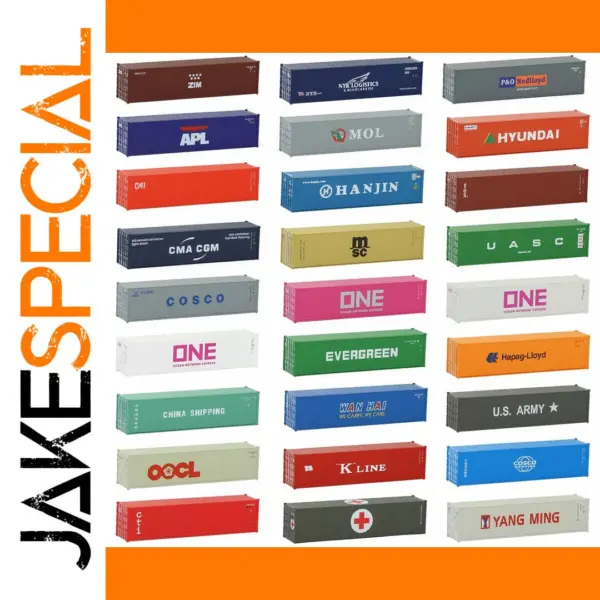 N Scale 1:160 40ft Shipping Container Model