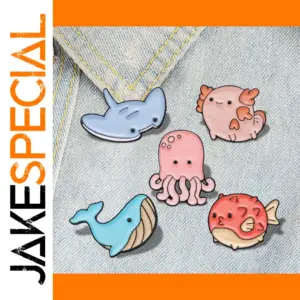 Animal Enamel Brooches Set for Friends