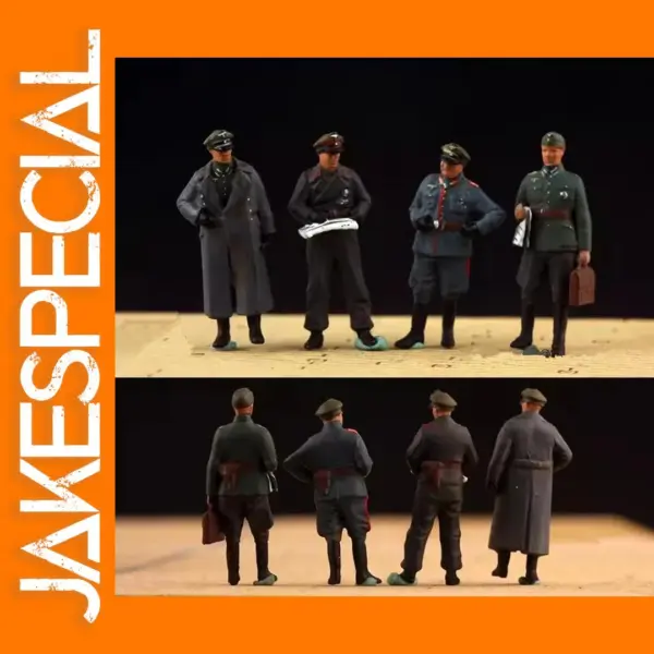 1/72 Scale German Officer Figures Set of 4