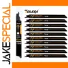 TOLESA 10PCS Bi-Metal Reciprocating Saw Blades