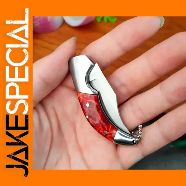 Folding Stainless Steel Boning Knife with Handle