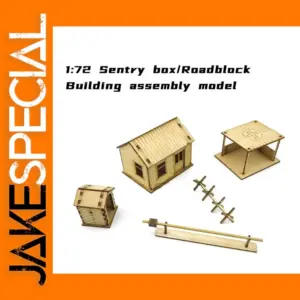 72 Scale WWII Barricade Post Model Set