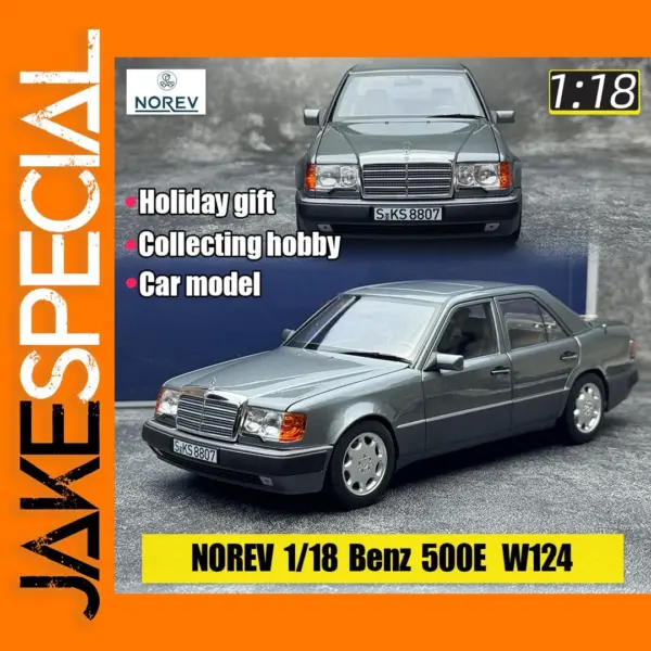 1/18 Mercedes-Benz 500E Model - Silver Grey