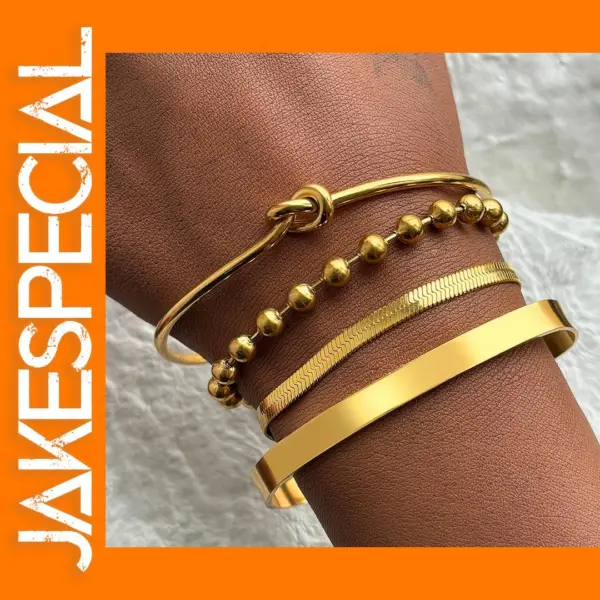Stainless Steel Bracelet Jewelry Set for Women