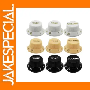 3PCS Plastic Guitar Control Knobs Set