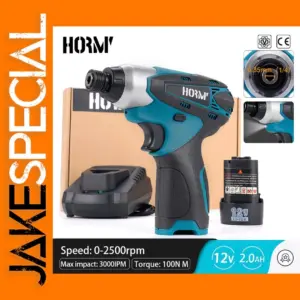 12V Cordless Impact Screwdriver with Torque 100N.m
