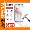 6-Pack Tempered Glass for iPhone Models