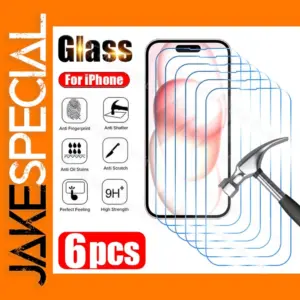 6-Pack Tempered Glass for iPhone Models