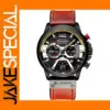 CURREN Men's Chronograph Leather Wristwatch
