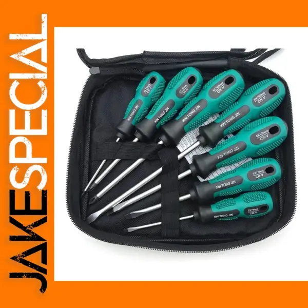 Magnetic Screwdriver Set with 5 Flat, 4 Phillips Tips