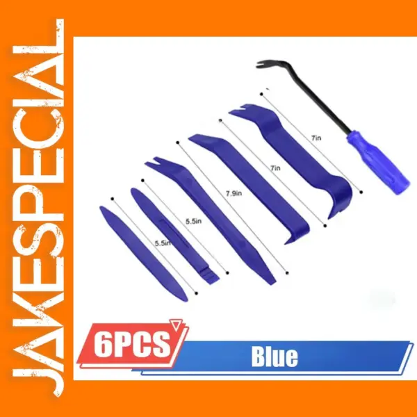 Blue Plastic Car Trim Removal Tool Set