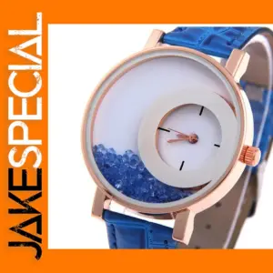 BK128 Women's Quartz Watch with Leather Strap
