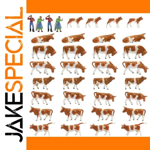 Evemodel AN8705 HO Scale Farm Animals Set