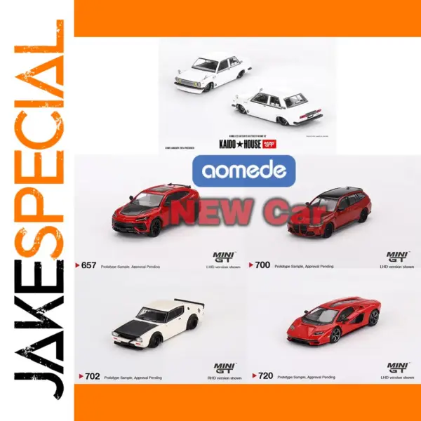 1/64 Datsun 510 & Lamborghini Urus Diecast Model