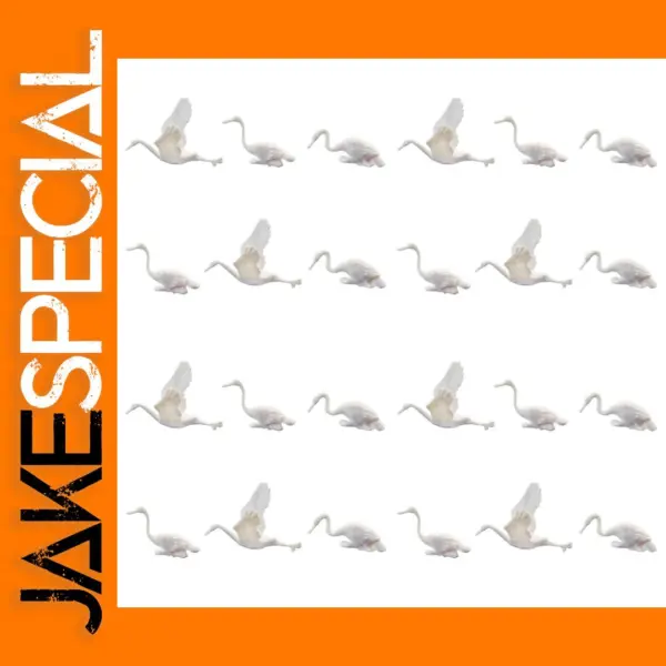24pcs OO Scale Red-crowned Crane Models