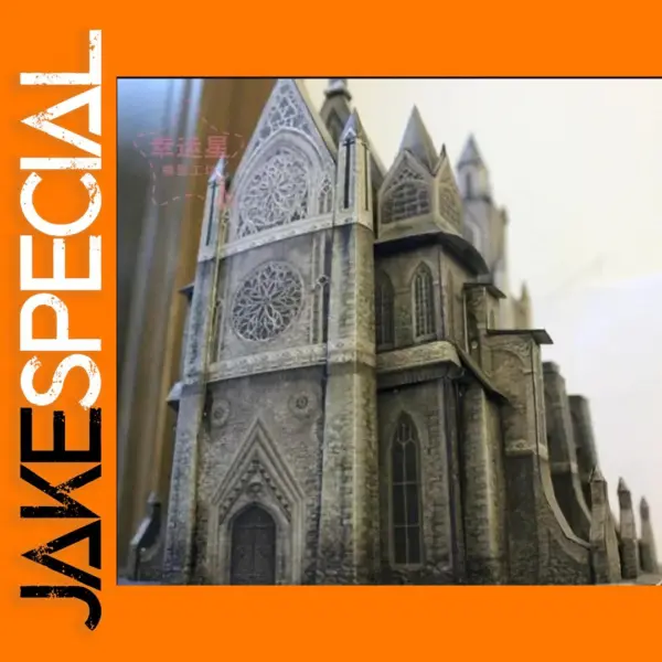 Medieval Cathedral Paper Model DIY Kit