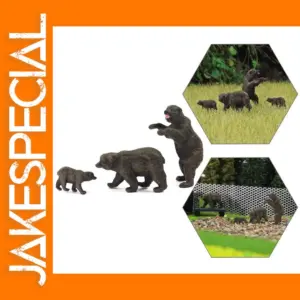 HO Scale Bear Family Model Set 24pcs
