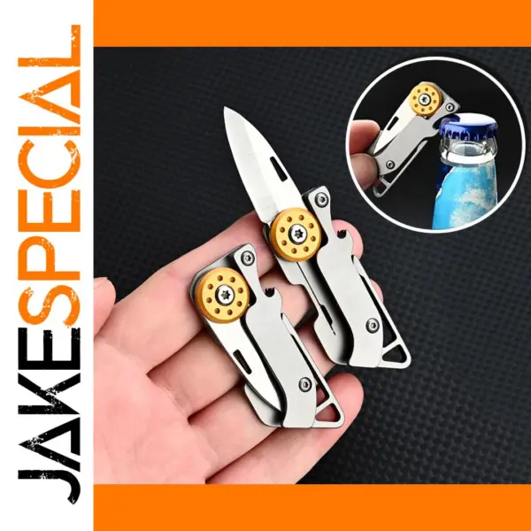 D2 Stainless Steel Folding Knife EDC Multi-Tool