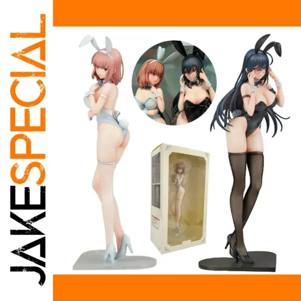 29cm Black Bunny Aoi & White Bunny Natsume Figure