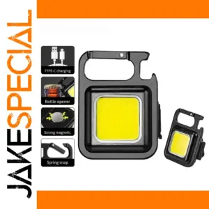 Mini COB LED Flashlight with Bottle Opener