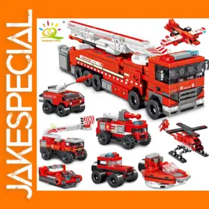 327pcs Fire Truck Rescue Building Blocks Set